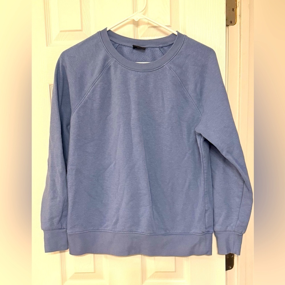 Women’s Cute Comfy Light Blue Crew Neck Sweater- Size Small by Athletic Works